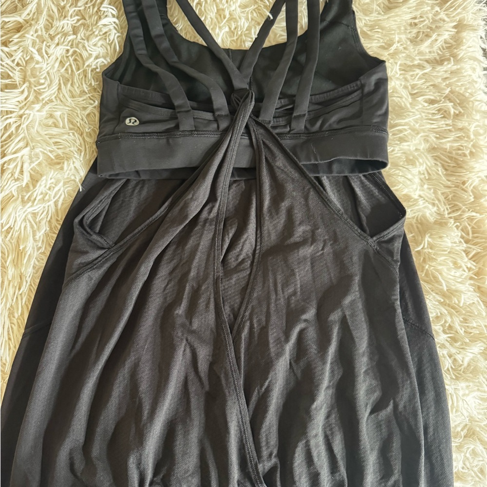 Black Lululemon Strappy top